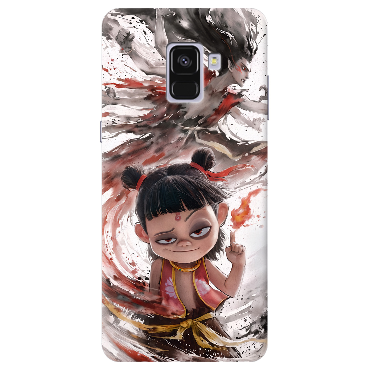 Чехол для Samsung Galaxy A8 2018 прозрачный Легенда Нечжа - фото 1 - Чехлы для телефонов