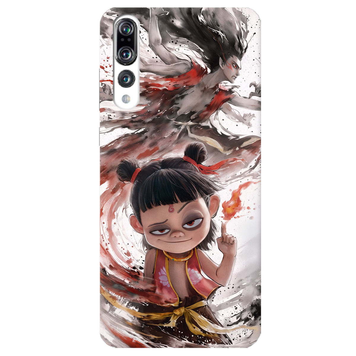 Чехол для Huawei P20 Pro прозрачный Легенда Нечжа - фото 1 - Чехлы для телефонов