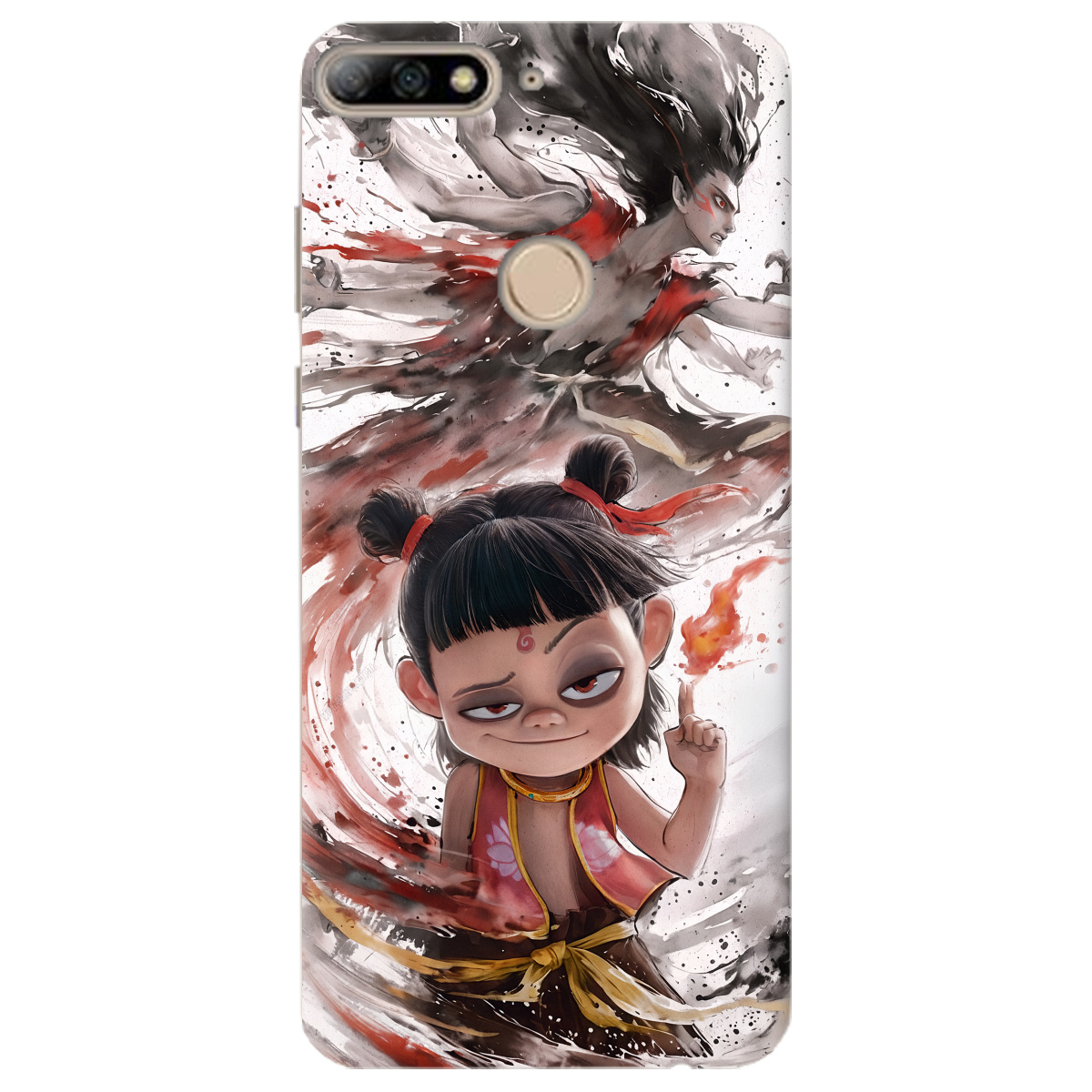 Чехол для Huawei Y7 Prime 2018 прозрачный Легенда Нечжа - фото 1 - Чехлы для телефонов