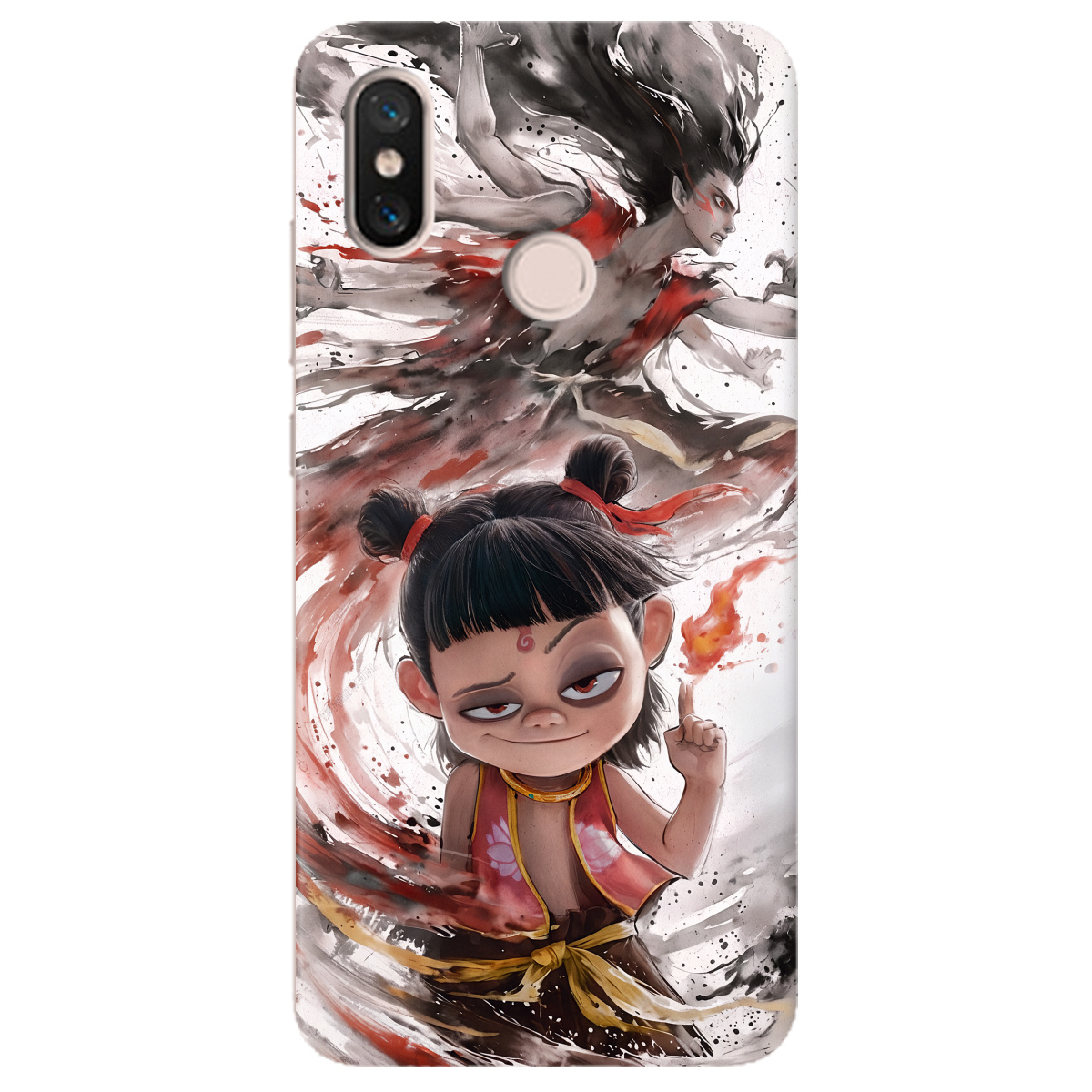 Чехол для Xiaomi Mi 8 SE прозрачный Легенда Нечжа - фото 1 - Чехлы для телефонов