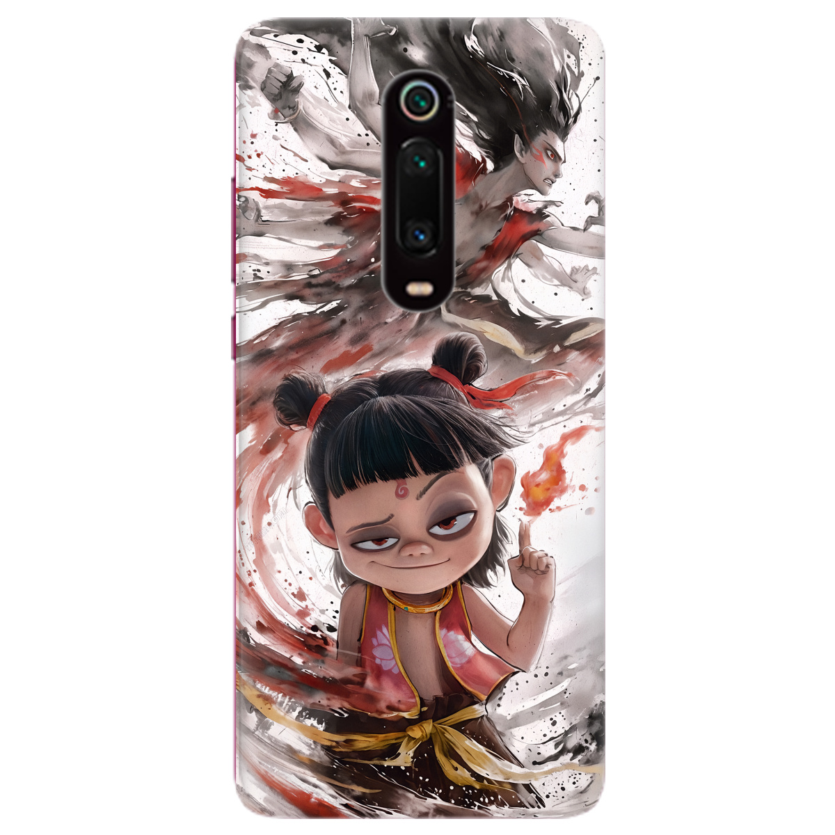 Чехол для Xiaomi Mi 9T Pro прозрачный Легенда Нечжа - фото 1 - Чехлы для телефонов