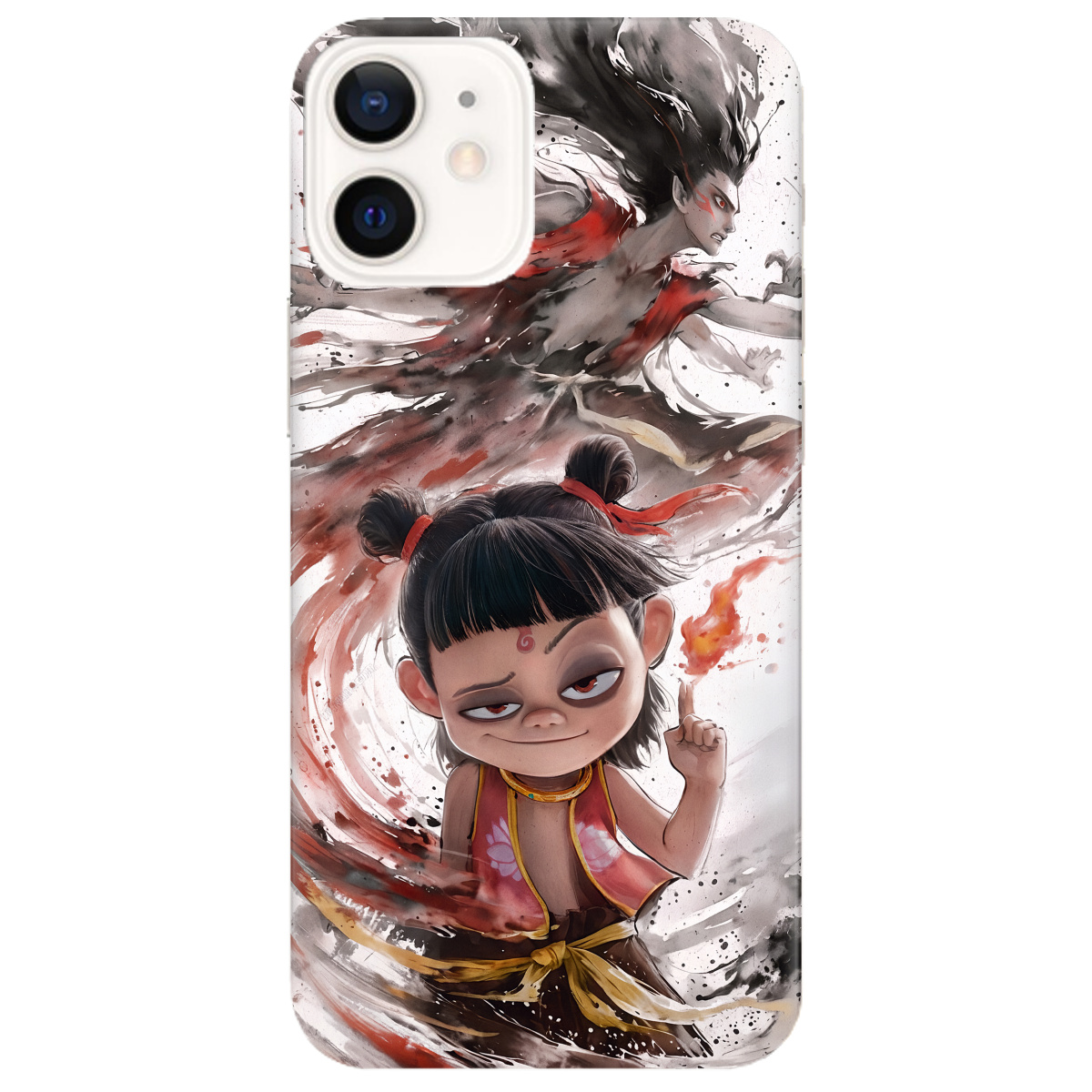 Чохол для Apple iPhone 12 прозорий Легенда Нечжа - фото 1 Чохол для Apple iPhone 12 прозорий Легенда Нечжа - фото 1 - Чохли для телефонів