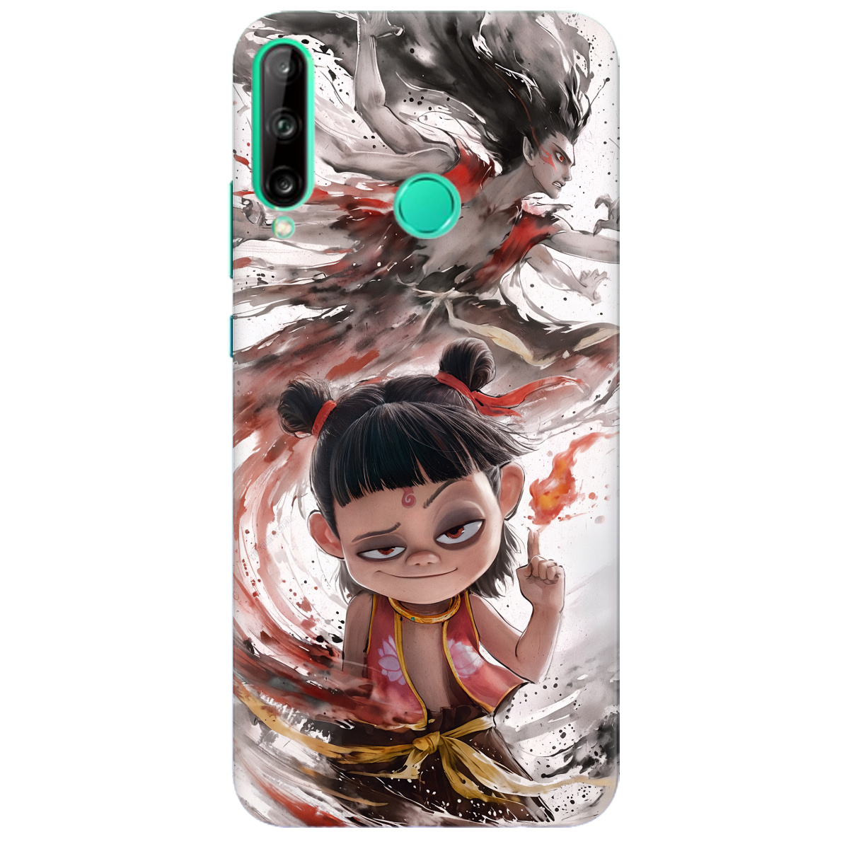 Чохол для Huawei P40 Lite e прозорий Легенда Нечжа - фото 1 Чохол для Huawei P40 Lite e прозорий Легенда Нечжа - фото 1 - Чохли для телефонів