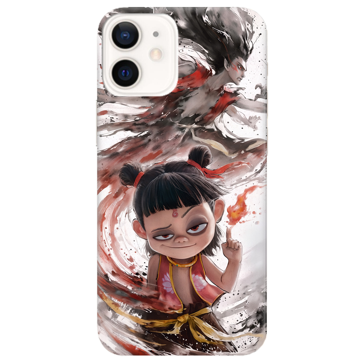 Чехол для Apple iPhone 12 Mini прозрачный Легенда Нечжа - фото 1 - Чехлы для телефонов