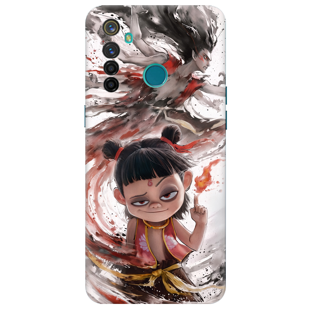 Чехол для Realme 5 Pro прозрачный Легенда Нечжа - фото 1 - Чехлы для телефонов