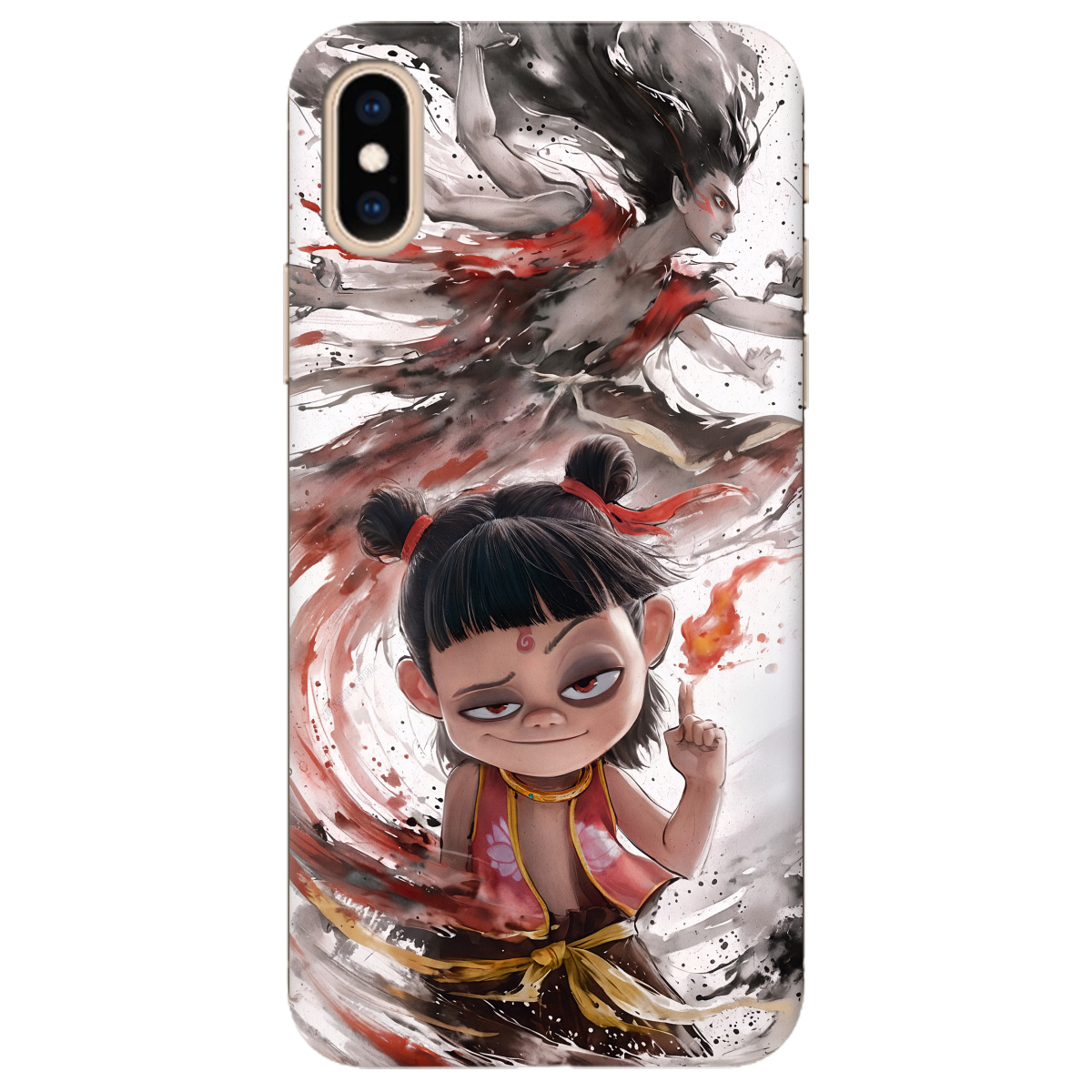 Чехол для Apple iPhone XS Max прозрачный Легенда Нечжа - фото 1 - Чехлы для телефонов