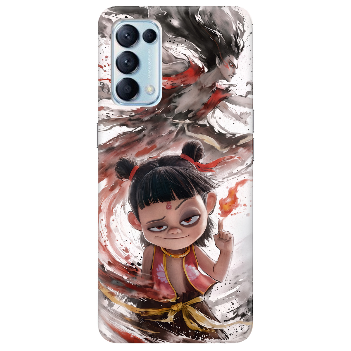 Чохол для Oppo Reno 5 4G прозорий Легенда Нечжа - фото 1 - Чохли для телефонів