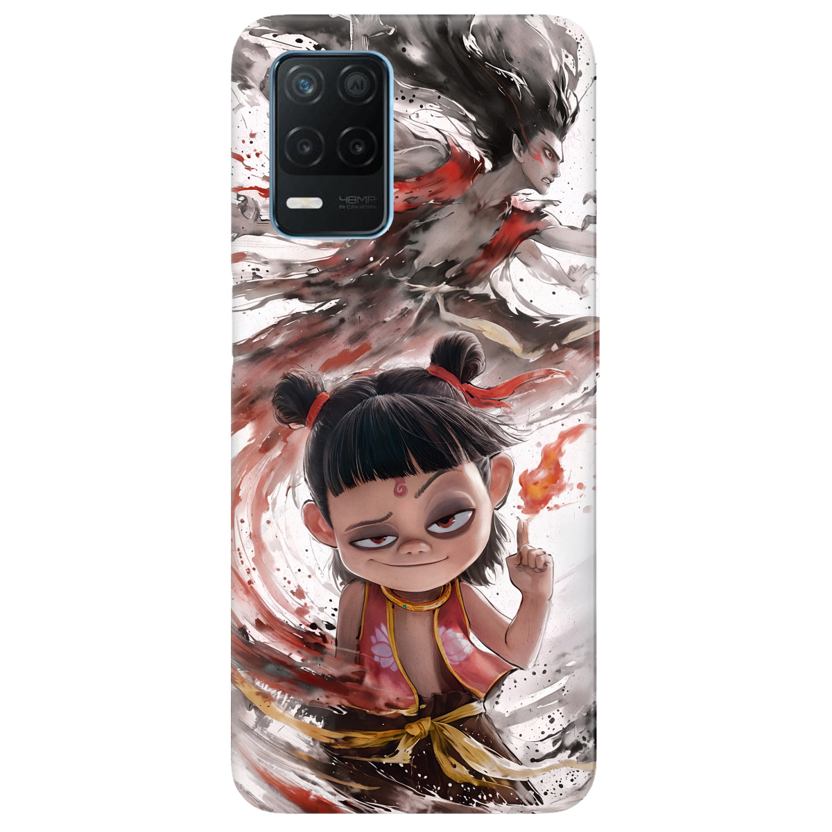 Чехол для Realme 8 4G прозрачный Легенда Нечжа - фото 1 - Чехлы для телефонов