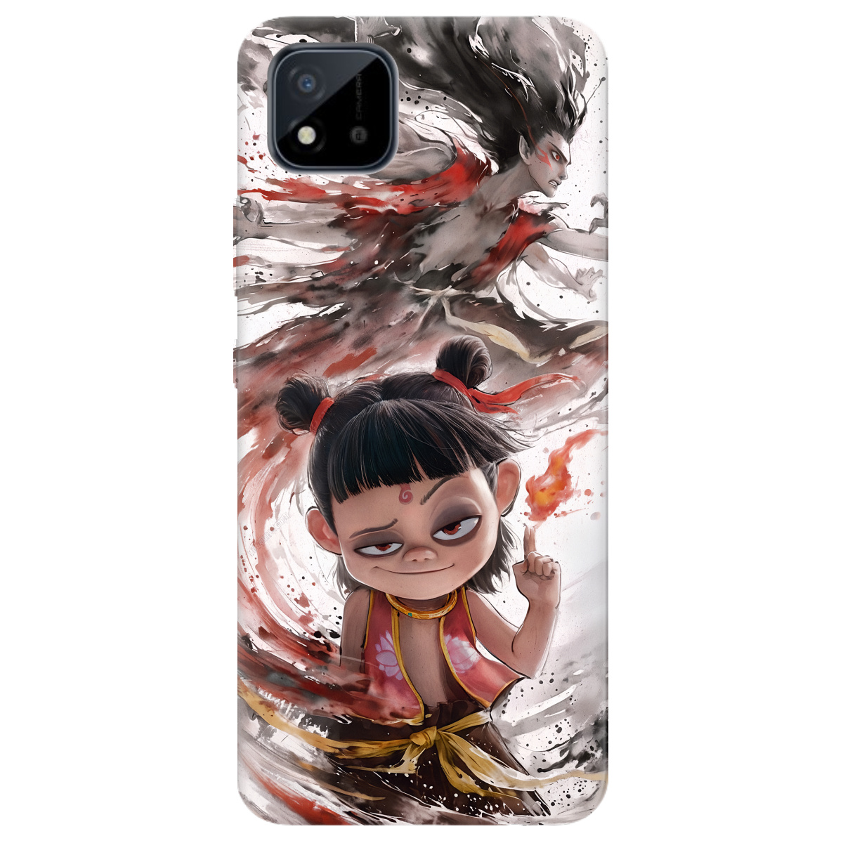 Чехол для Realme C11 2021 прозрачный Легенда Нечжа - фото 1 - Чехлы для телефонов