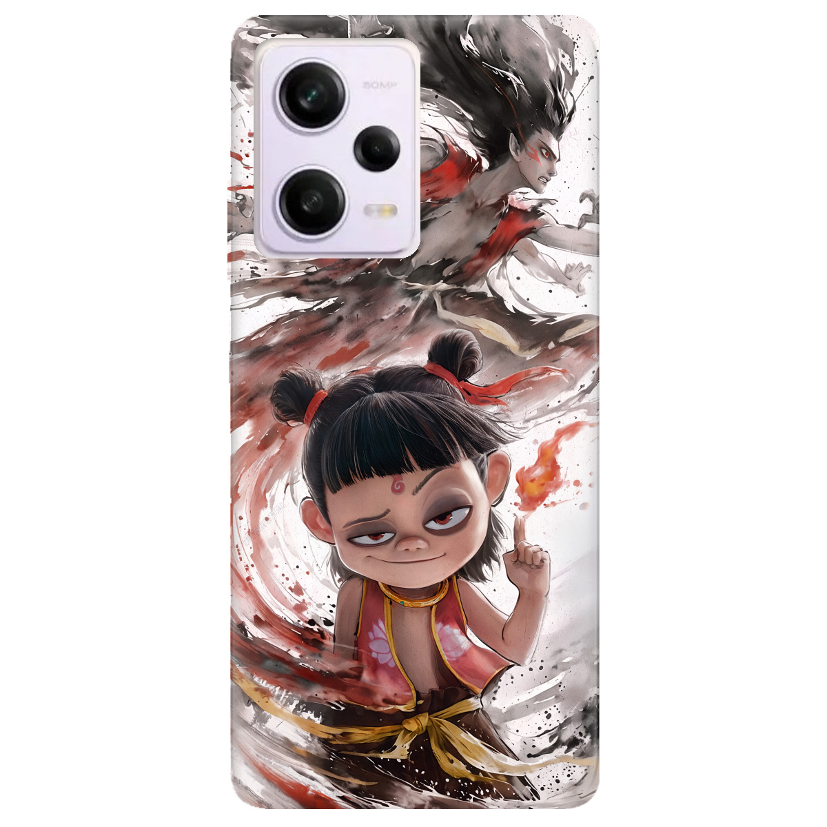 Чехол для Xiaomi Redmi Note 12 Pro 5G прозрачный Легенда Нечжа - фото 1 - Чехлы для телефонов