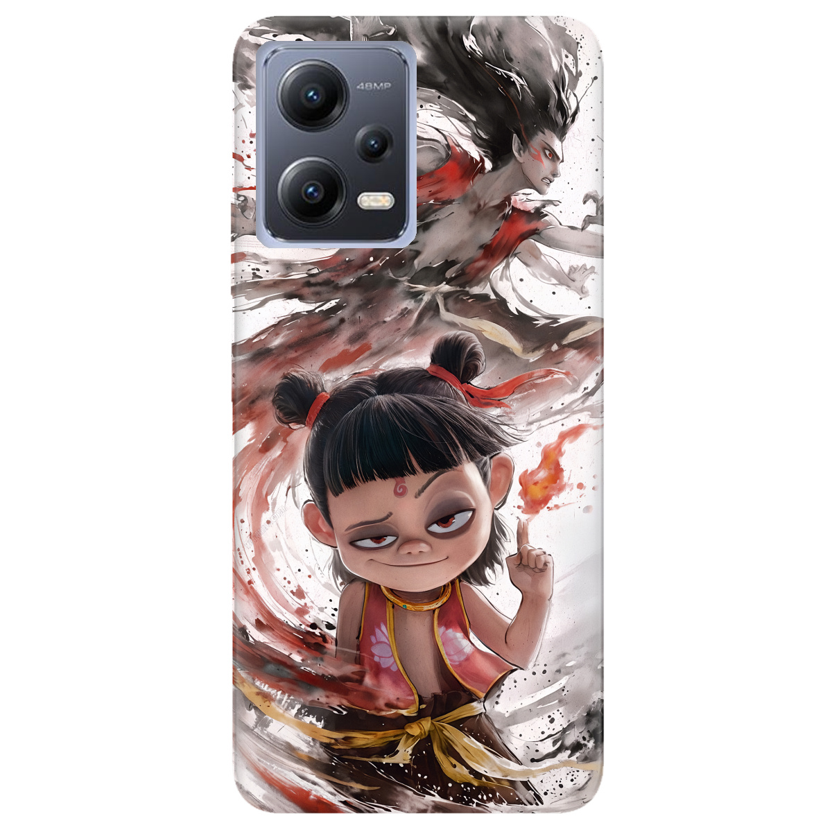 Чехол для Xiaomi Redmi Note 12 5G прозрачный Легенда Нечжа - фото 1 Чехол для Xiaomi Redmi Note 12 5G прозрачный Легенда Нечжа - фото 1 - Чехлы для телефонов