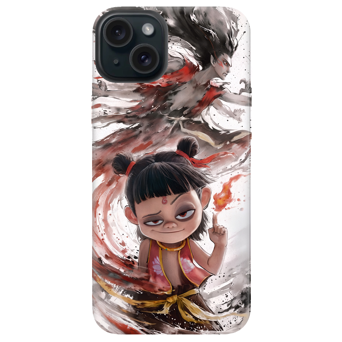 Чохол для Apple iPhone 15 прозорий Легенда Нечжа - фото 1 - Чохли для телефонів