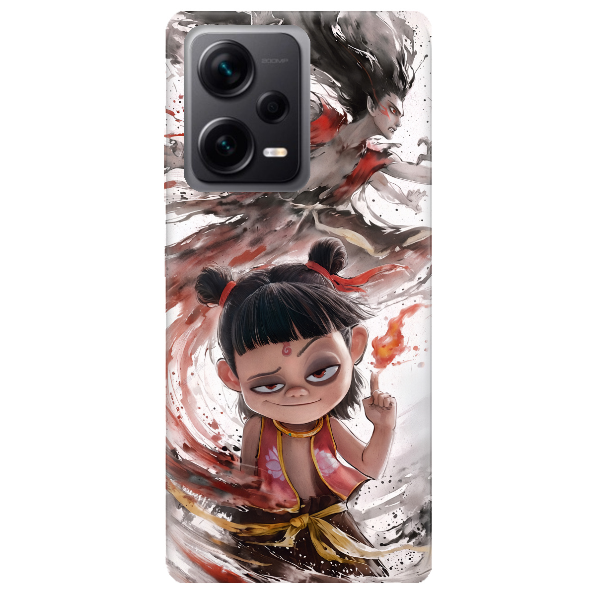 Чехол для Xiaomi Redmi Note 12 Pro + 5G прозрачный Легенда Нечжа - фото 1 Чехол для Xiaomi Redmi Note 12 Pro + 5G прозрачный Легенда Нечжа - фото 1 - Чехлы для телефонов