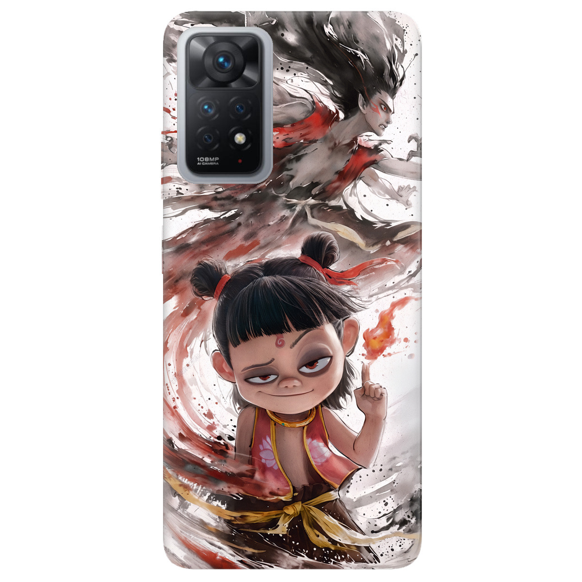 Чехол для Xiaomi Redmi Note 12 Pro 4G прозрачный Легенда Нечжа - фото 1 - Чехлы для телефонов