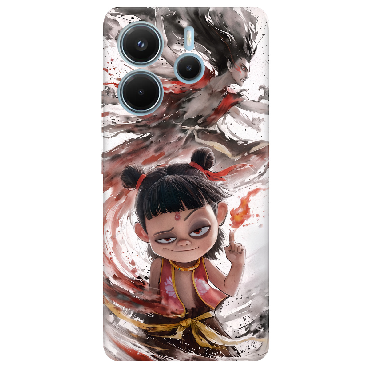 Чехол для Xiaomi Redmi Note 14 4G прозрачный Легенда Нечжа - фото 1 Чехол для Xiaomi Redmi Note 14 4G прозрачный Легенда Нечжа - фото 1 - Чехлы для телефонов