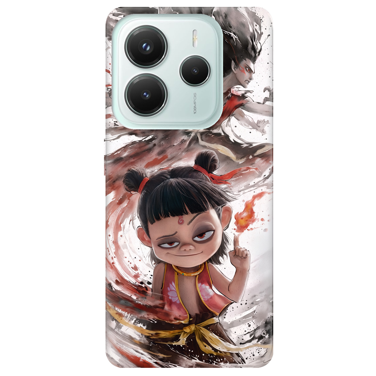 Чехол для Xiaomi Redmi Note 14 5G прозрачный Легенда Нечжа - фото 1 - Чехлы для телефонов