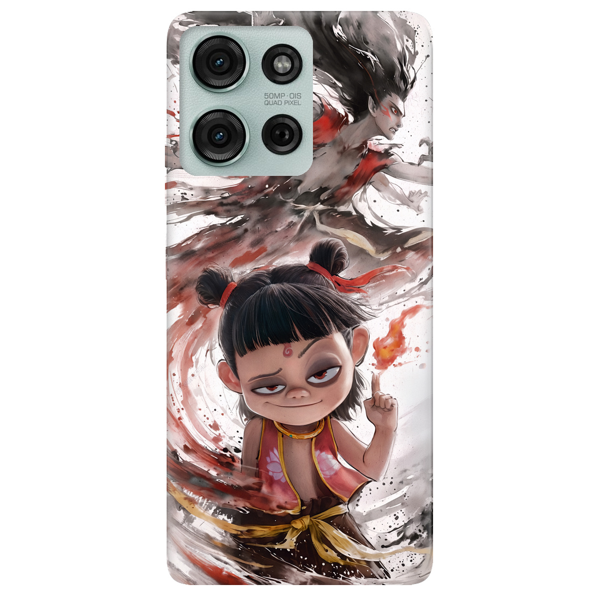 Чохол для Motorola G75 5G прозорий Легенда Нечжа - фото 1 - Чохли для телефонів