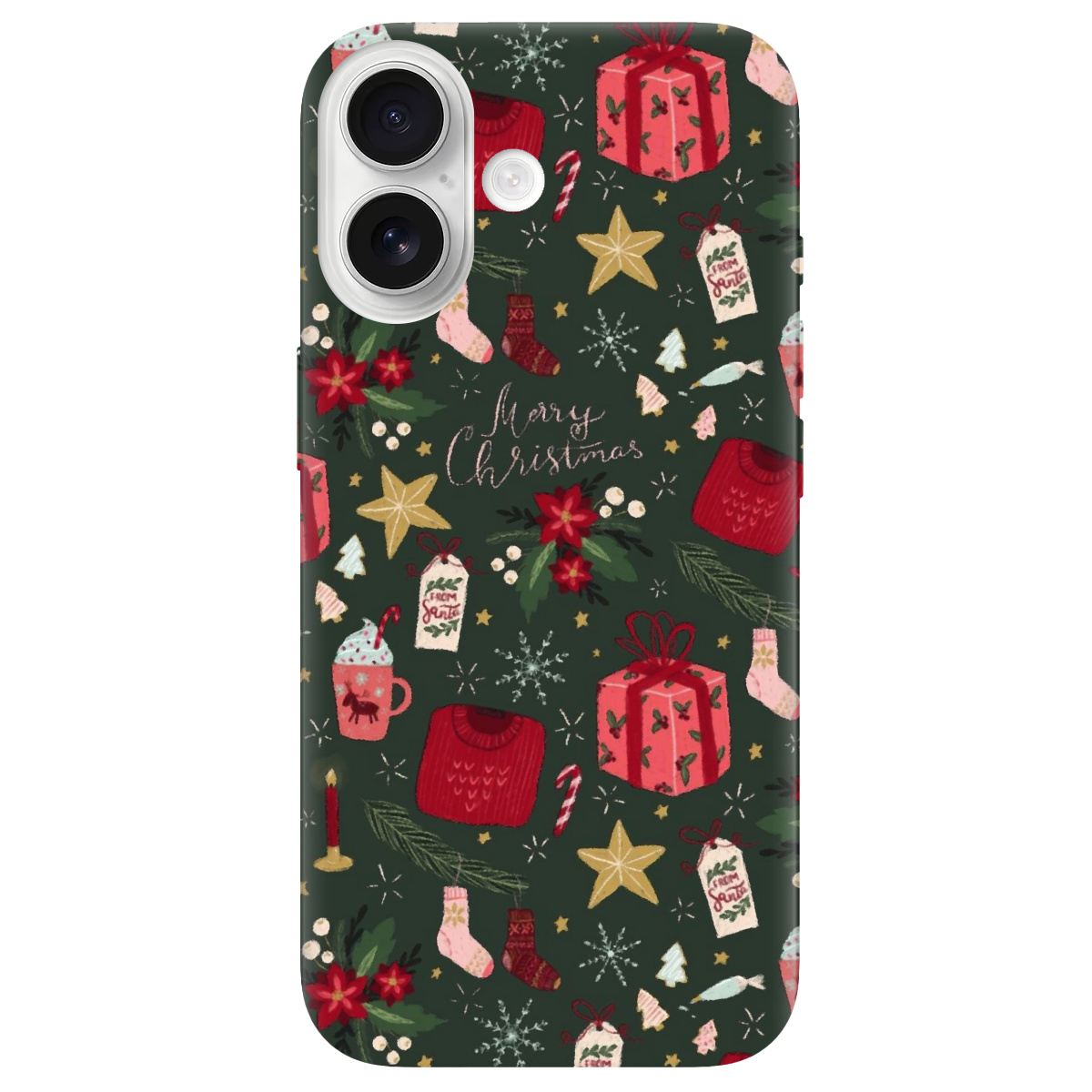 Чохол для Apple iPhone 17 прозорий Merry christmas - фото 1 - Чохли для телефонів