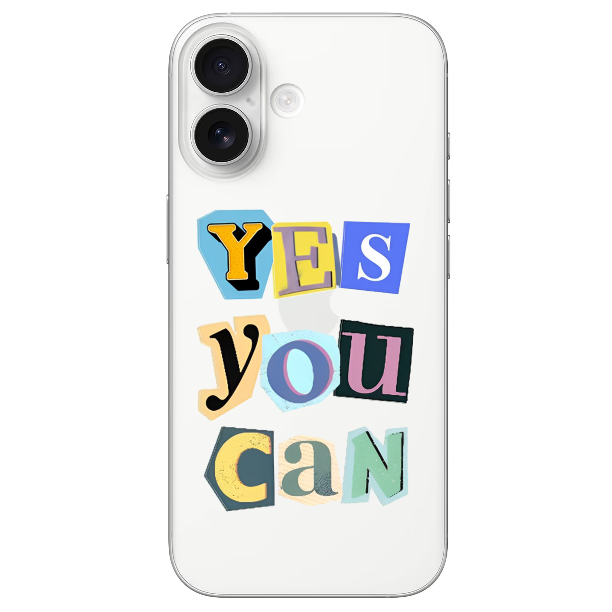 Чохол для Apple iPhone 17 прозорий Yes you can - фото 1 - Чохли для телефонів