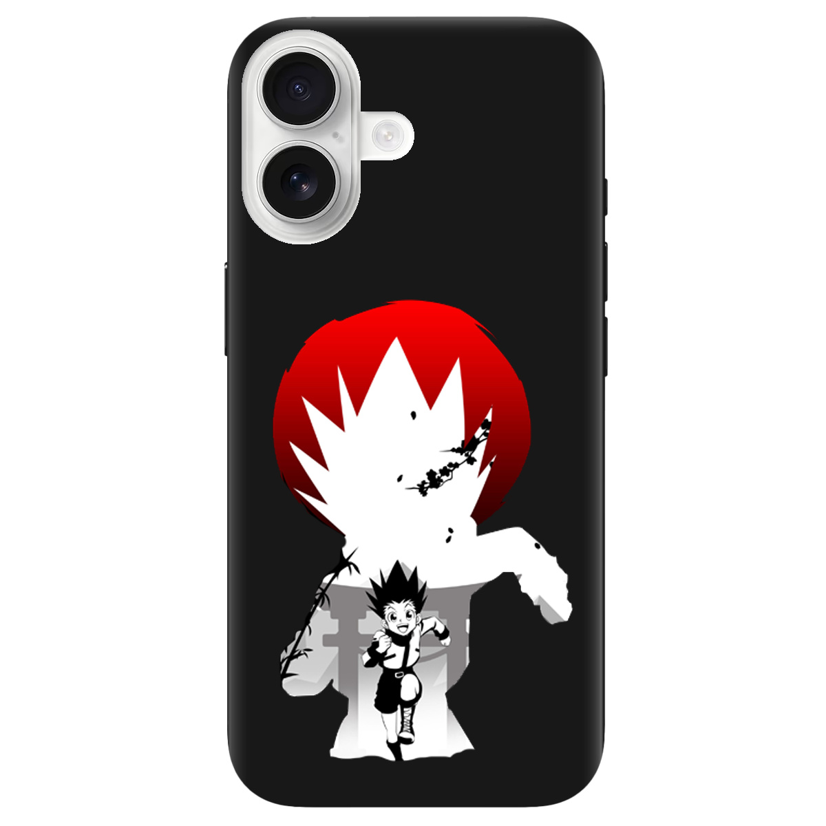 Чехол для Apple iPhone 17 черный матовый soft touch Гон - фото 1 - Чехлы для телефонов