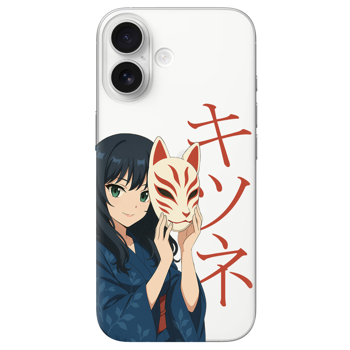 Чехол для Apple iPhone 17 прозрачный Кітсуне - фото 1 Чехол для Apple iPhone 17 прозрачный Кітсуне - фото 1 - Чехлы для телефонов