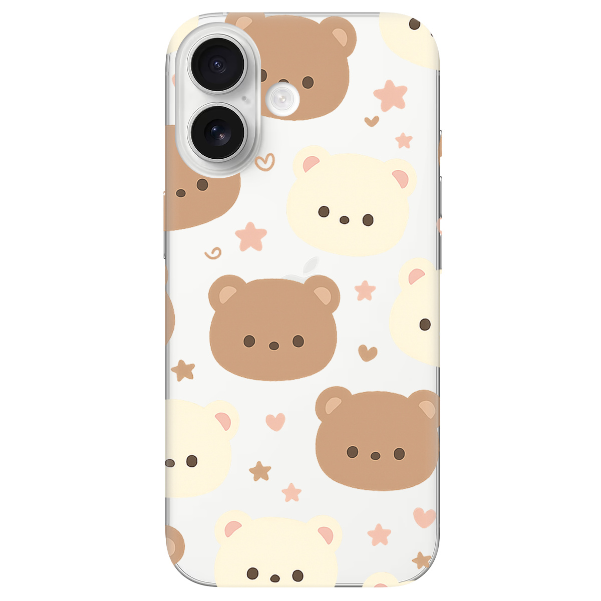 Чохол для Apple iPhone 17 прозорий Плюшеві ведмедики - фото 1 - Чохли для телефонів