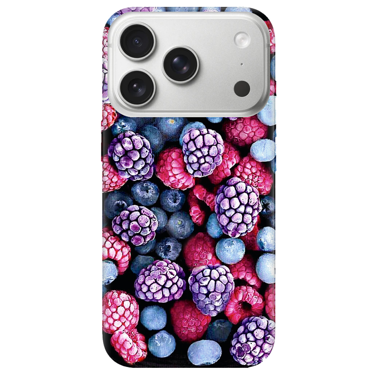 Чохол для Apple iPhone 17 Pro Max прозорий Frosty berry - фото 1 - Чохли для телефонів