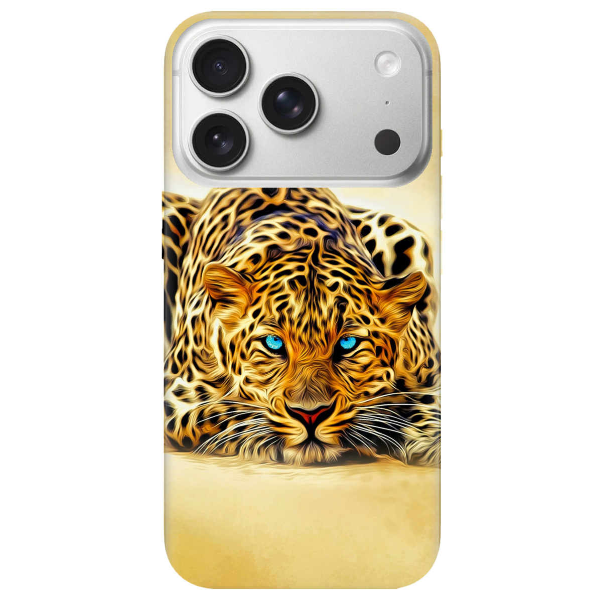 Чехол для Apple iPhone 17 Pro Max прозрачный Леопард - фото 1 - Чехлы для телефонов