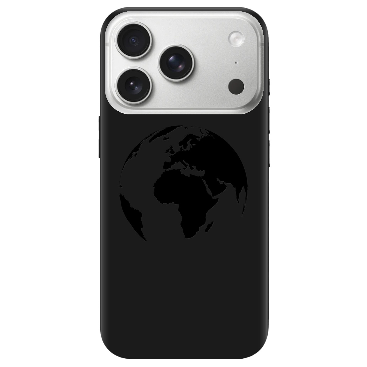 Чехол для Apple iPhone 17 Pro Max черный матовый soft touch Planet - фото 1 - Чехлы для телефонов