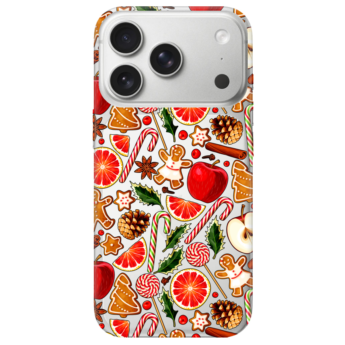 Чохол для Apple iPhone 17 Pro прозорий Christmas spices - фото 1 - Чохли для телефонів