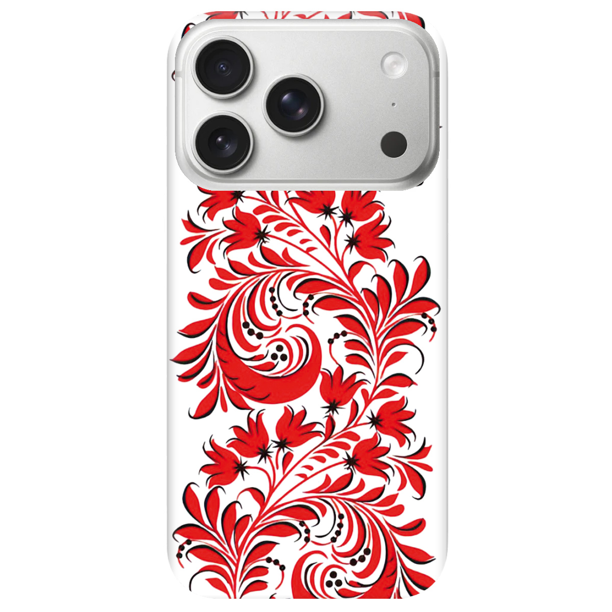 Чохол для Apple iPhone 17 Pro Max прозорий Love Ukraine ornament - фото 1 - Чохли для телефонів