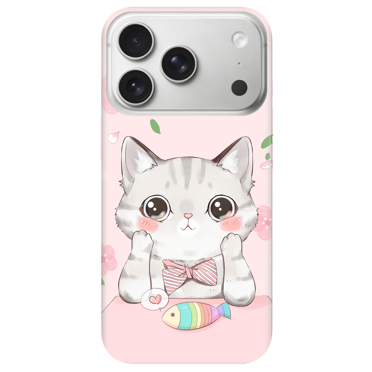 Чохол для Apple iPhone 17 Pro прозорий Kitty Cat - фото 1 - Чохли для телефонів