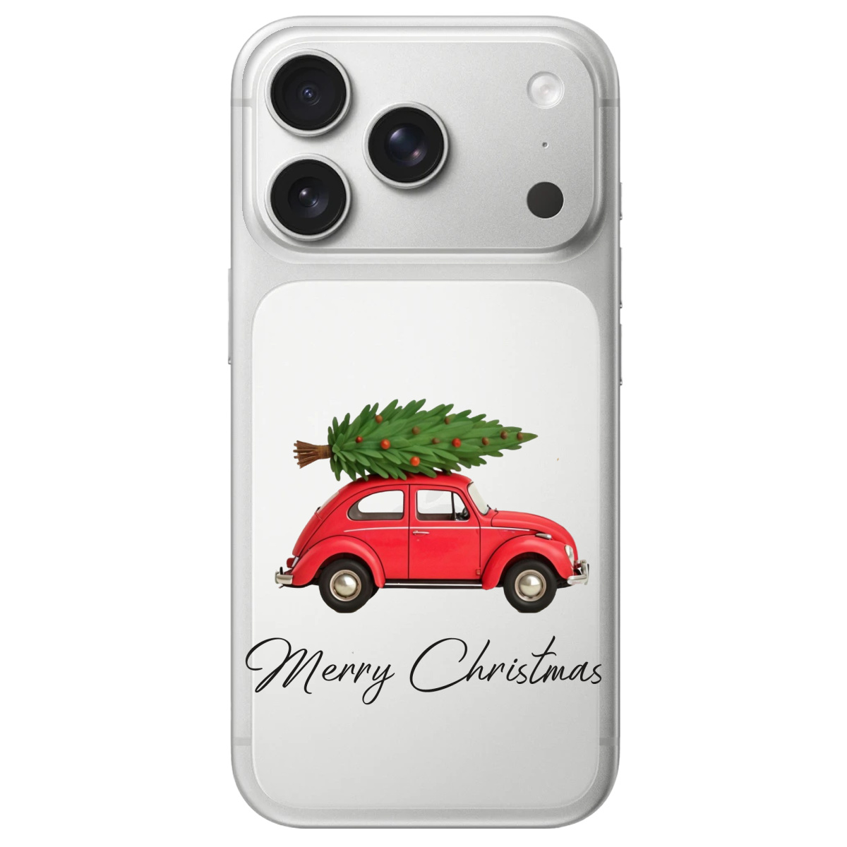 Чохол для Apple iPhone 17 Pro Max прозорий Christmas on Wheels - фото 1 Чохол для Apple iPhone 17 Pro Max прозорий Christmas on Wheels - фото 1 - Чохли для телефонів