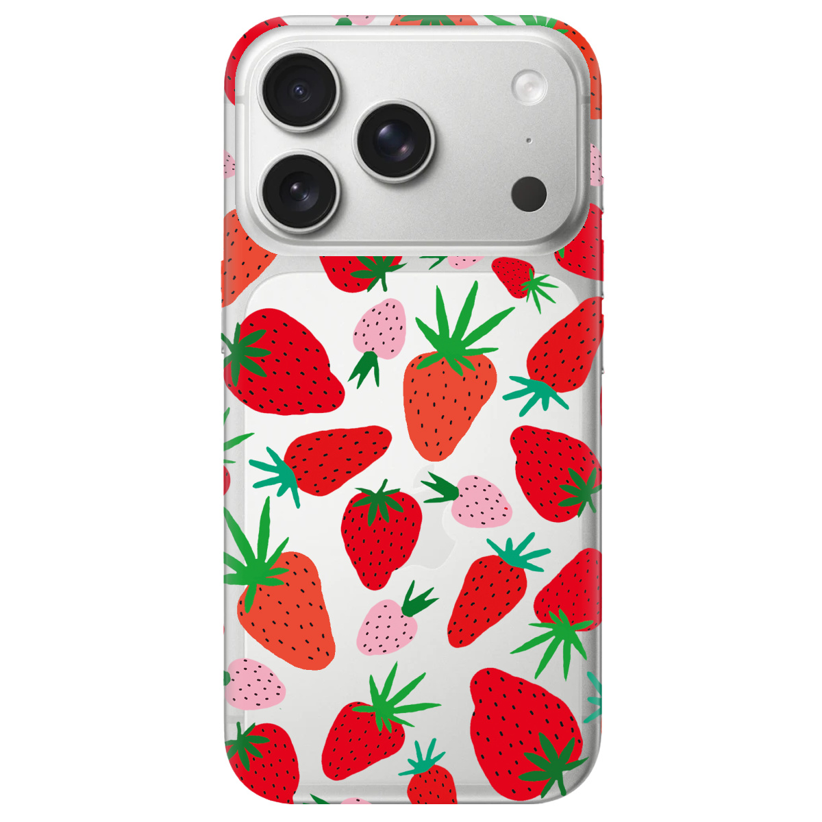 Чехол для Apple iPhone 17 Pro Max прозрачный Berry Pop - фото 1 - Чехлы для телефонов