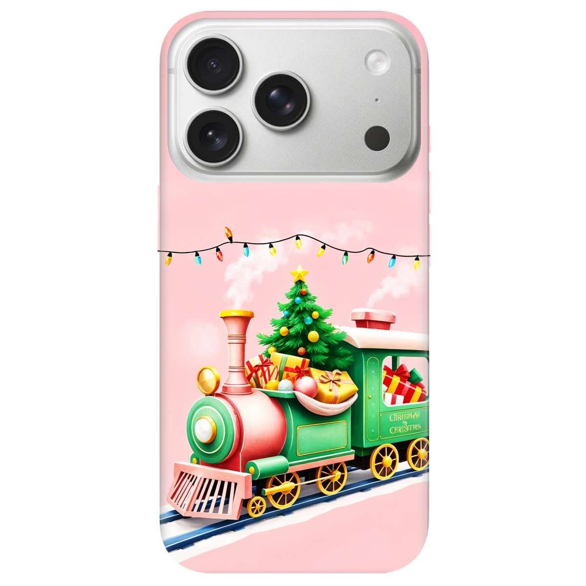 Чохол для Apple iPhone 17 Pro прозорий Holiday Express - фото 1 - Чохли для телефонів