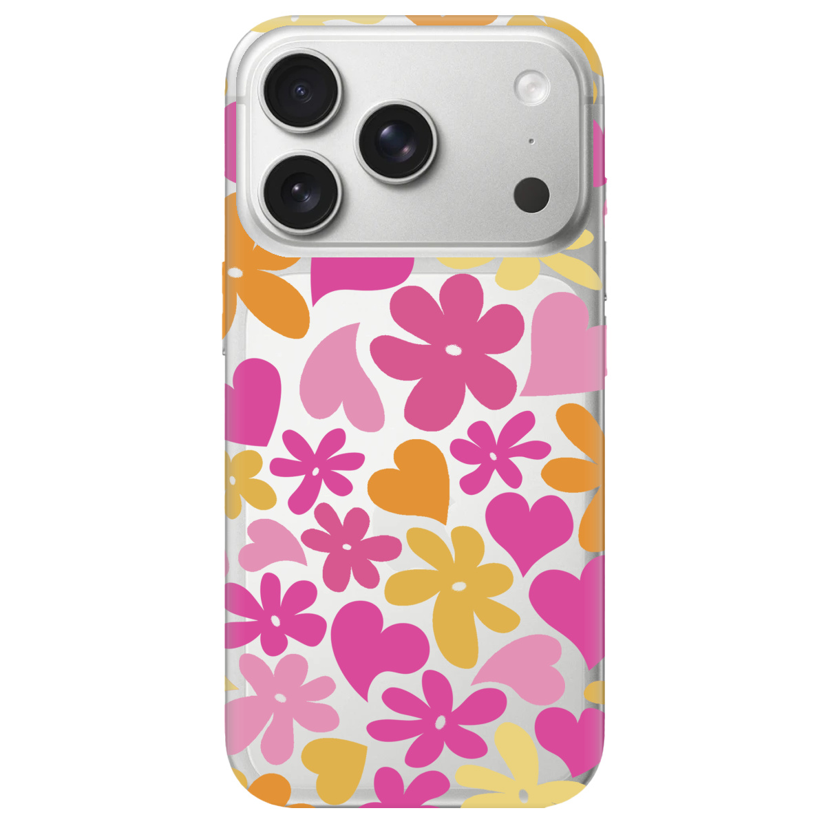 Чохол для Apple iPhone 17 Pro прозорий Blooming Love - фото 1 - Чохли для телефонів