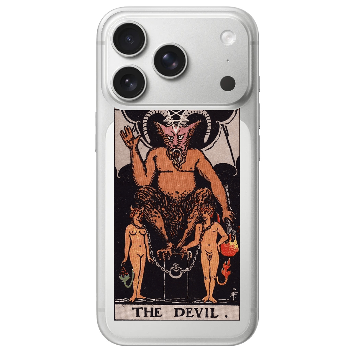 Чехол для Apple iPhone 17 Pro Max прозрачный The Devil - фото 1 - Чехлы для телефонов