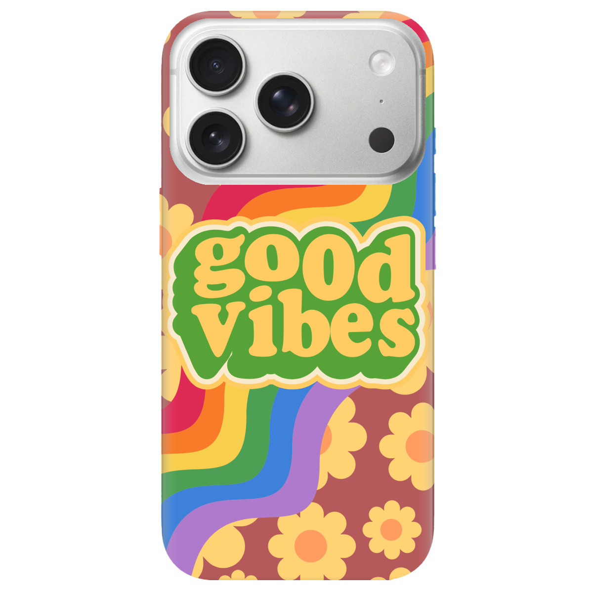 Чохол для Apple iPhone 17 Pro Max прозорий Good vibes - фото 1 - Чохли для телефонів