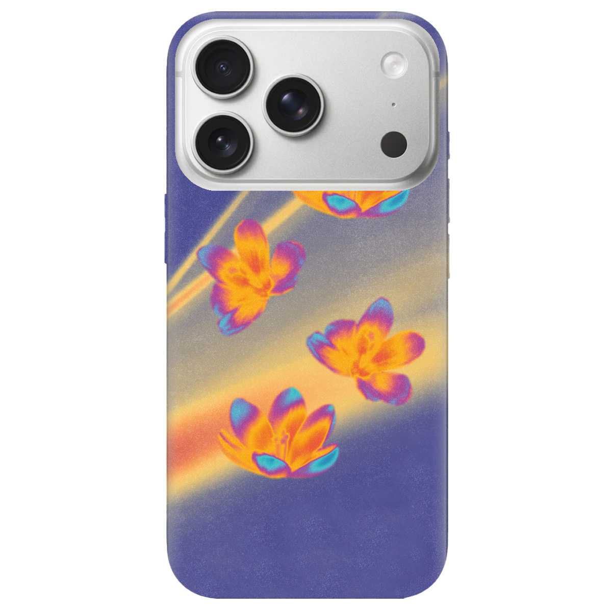 Чохол для Apple iPhone 17 Pro Max прозорий Тепловий цвіт - фото 1 - Чохли для телефонів