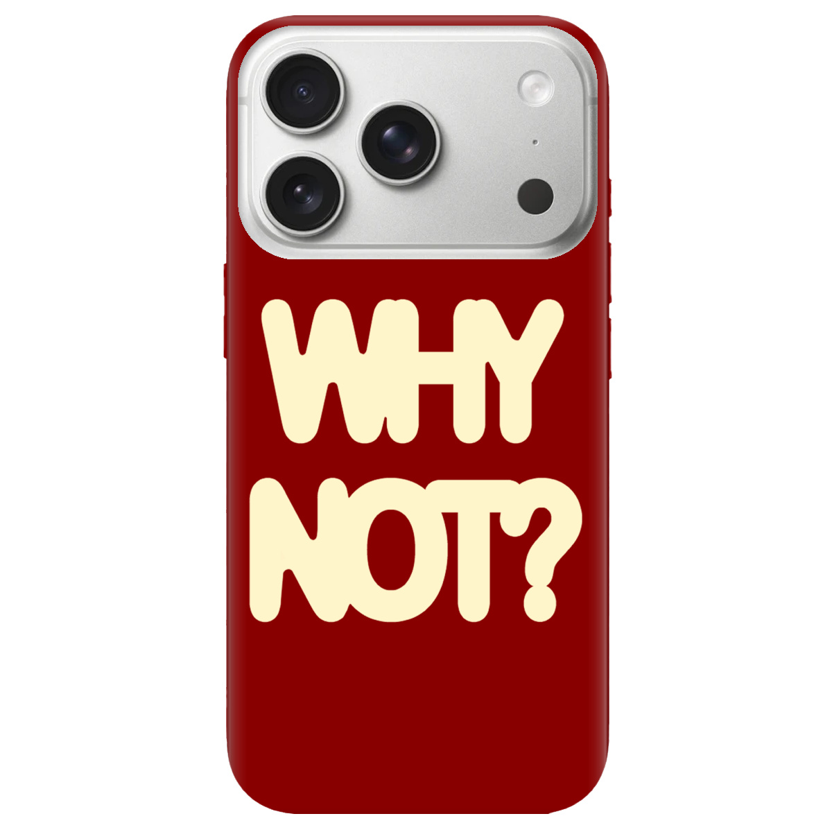 Чохол для Apple iPhone 17 Pro Max прозорий Why not - фото 1 - Чохли для телефонів