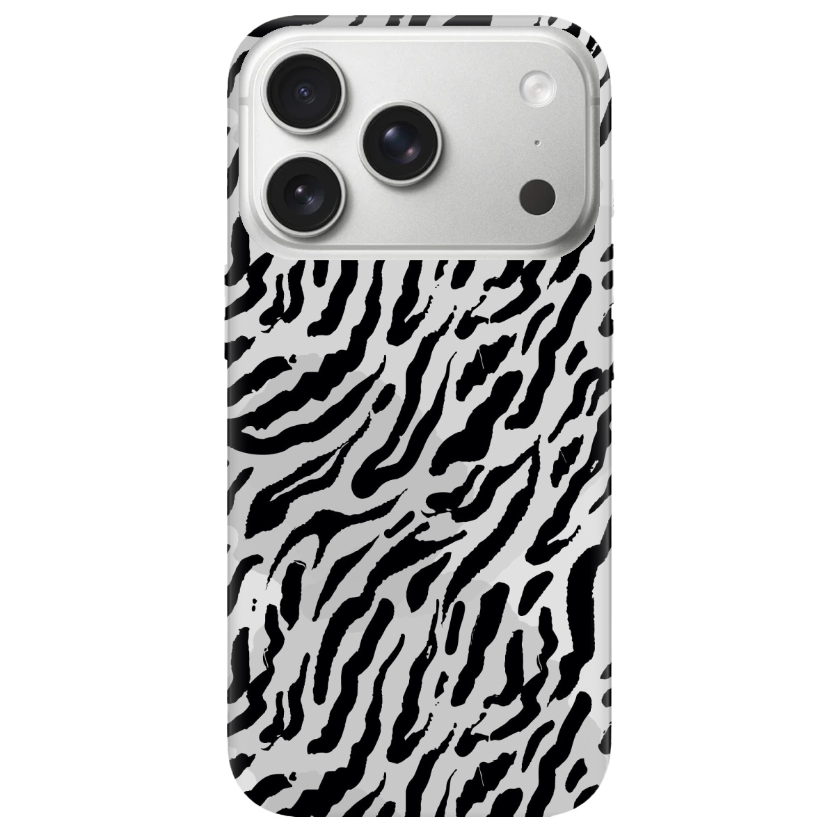 Чехол для Apple iPhone 17 Pro прозрачный Зебра - фото 1 - Чехлы для телефонов