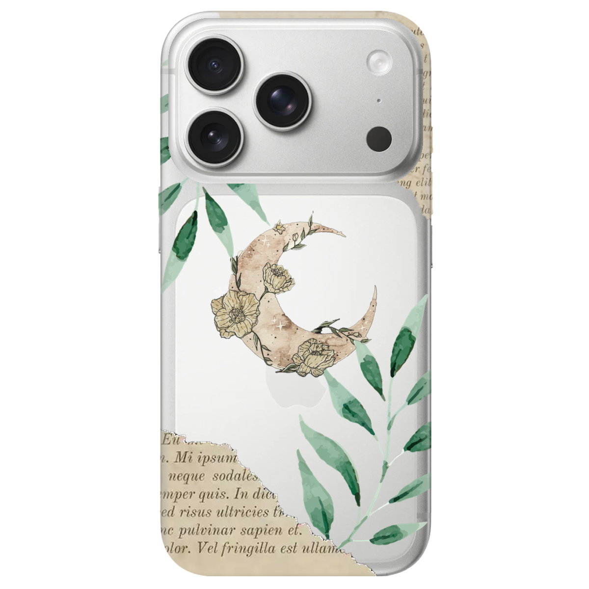 Чехол для Apple iPhone 17 Pro Max прозрачный Місячні сторінки - фото 1 - Чехлы для телефонов