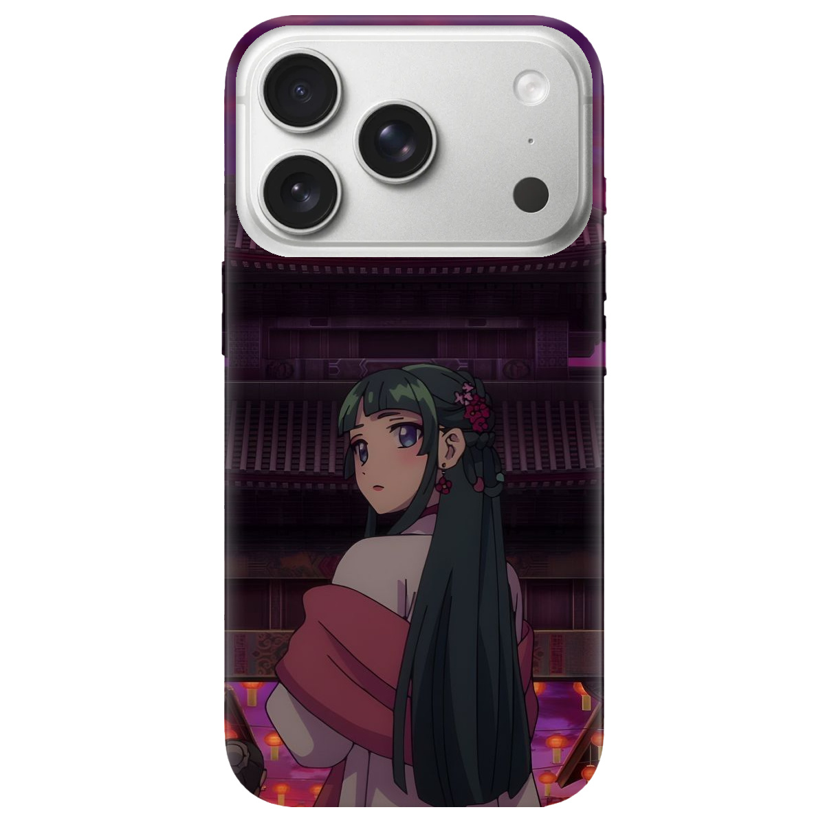 Чехол для Apple iPhone 17 Pro Max прозрачный Маомао - фото 1 - Чехлы для телефонов