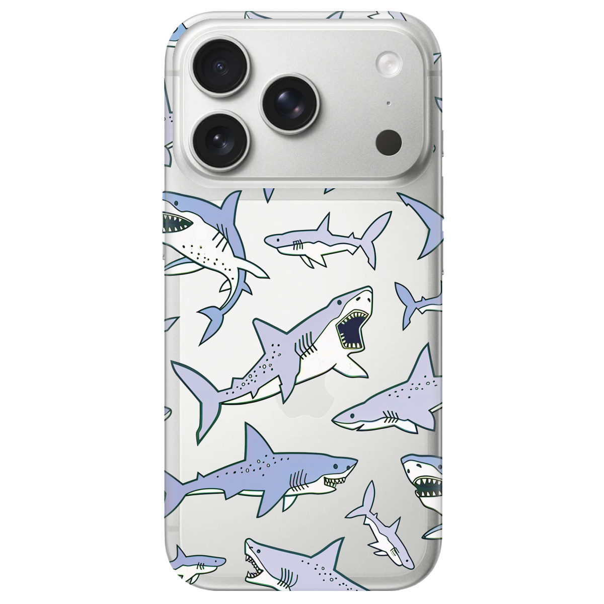 Чехол для Apple iPhone 17 Pro Max прозрачный Хищники - фото 1 - Чехлы для телефонов