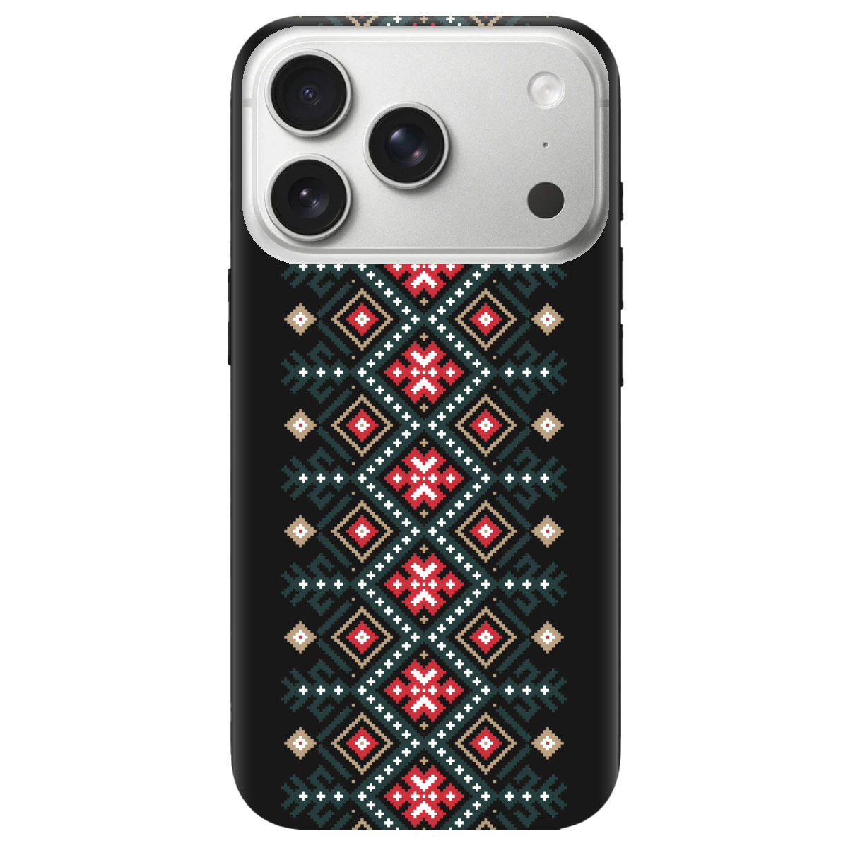 Чохол для Apple iPhone 17 Pro Max чорний матовий soft touch Стежка предків - фото 1 Чохол для Apple iPhone 17 Pro Max чорний матовий soft touch Стежка предків - фото 1 - Чохли для телефонів
