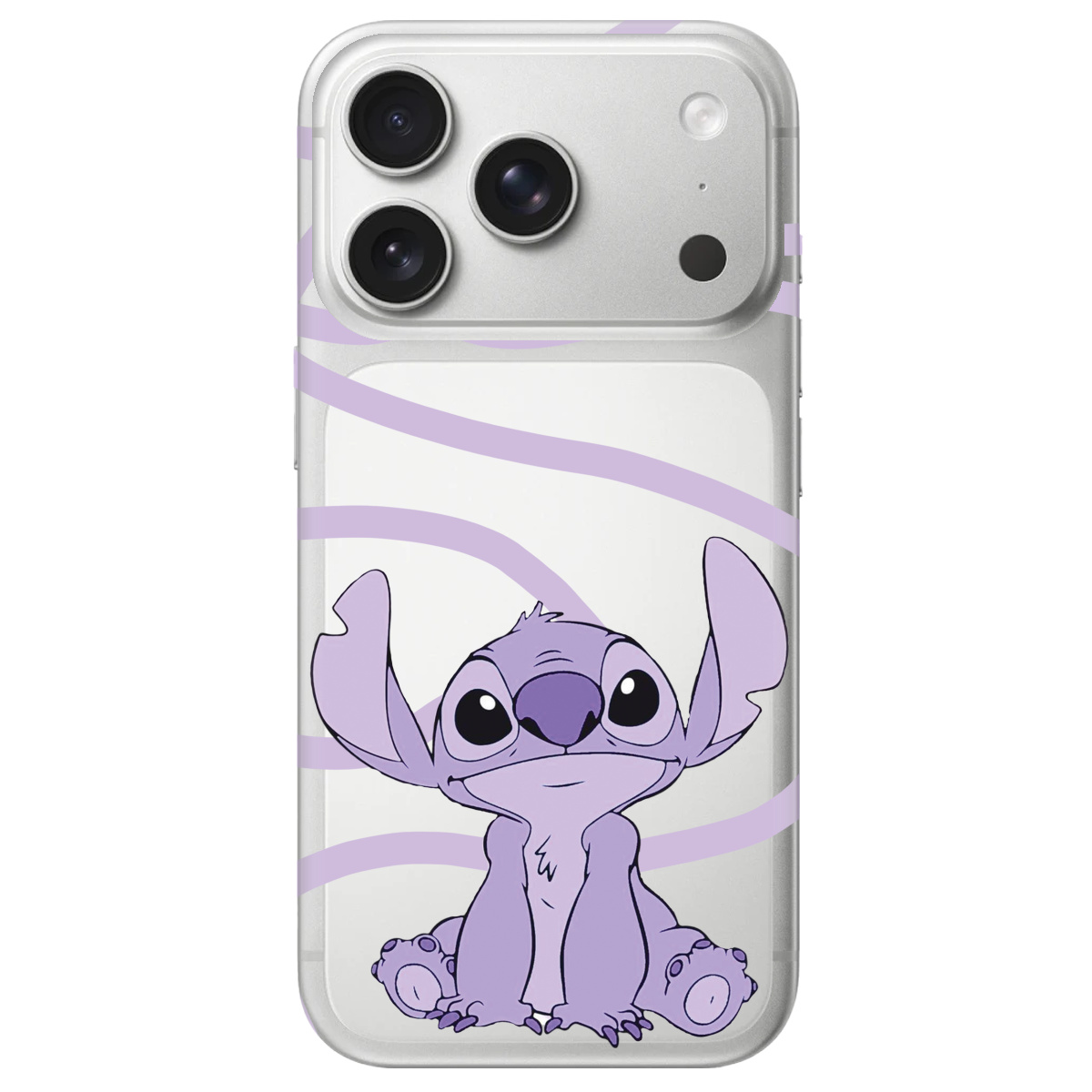 Чехол для Apple iPhone 17 Pro прозрачный Веселый Стич - фото 1 - Чехлы для телефонов