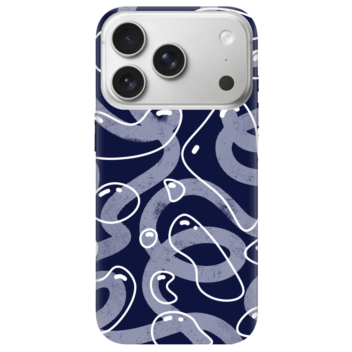 Чехол для Apple iPhone 17 Pro Max прозрачный Космические капли - фото 1 - Чехлы для телефонов