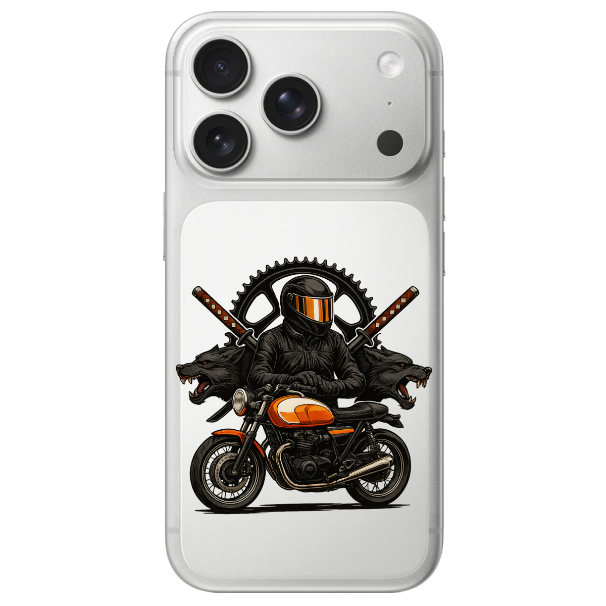 Чехол для Apple iPhone 17 Pro прозрачный МотоНиндзя - фото 1 - Чехлы для телефонов