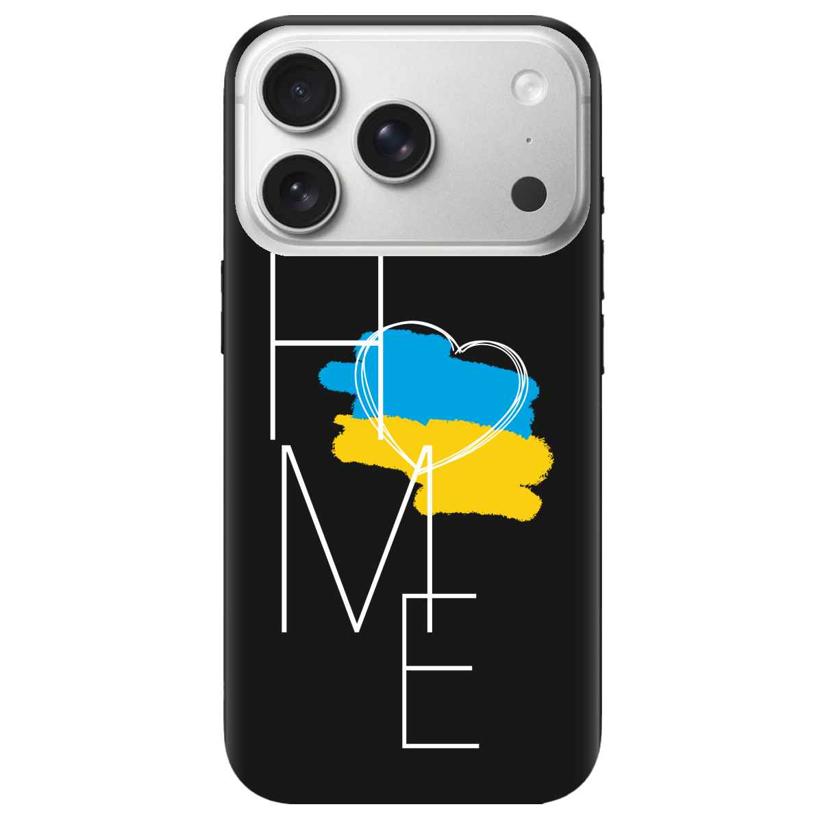 Чехол для Apple iPhone 17 Pro черный матовый soft touch Дім - фото 1 - Чехлы для телефонов