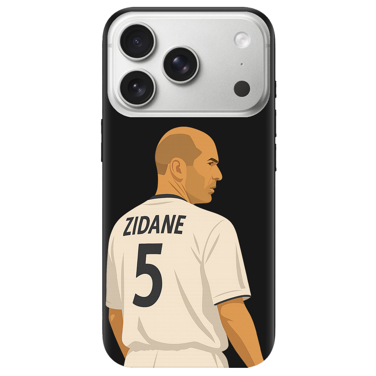 Чехол для Apple iPhone 17 Pro черный матовый soft touch Zidane - фото 1 - Чехлы для телефонов